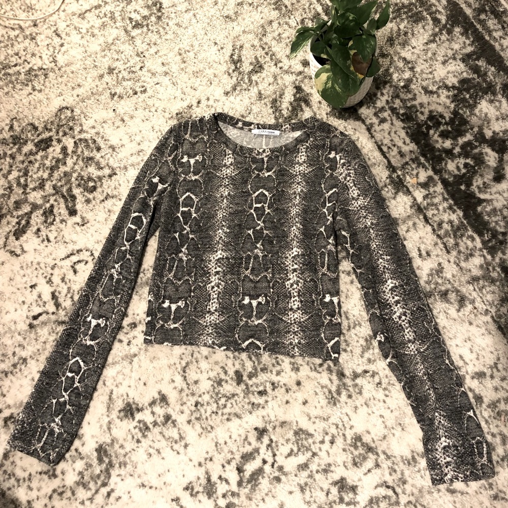 Zara Snake Skin Sweater